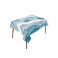 thumbnail image 1 of Blue Ombre Table Cloth, Modern Geometric Moire Abstract Art Waterproof Tablecloth for Rectangle Tables, Reusable Washable Fabric Table Cover for Restaurant Kitchen Dining Tables 52"x70", 1 of 6