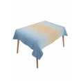 thumbnail image 1 of Blue Ombre Table Cloth, Waterproof Tablecloth for Rectangle Tables, Modern Yellow Gradient Farmhouse Art Reusable Washable Fabric Table Cover for Restaurant Kitchen Dining Tables 60"x84", 1 of 9