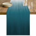 thumbnail image 1 of Blue Ombre Table Runner 120 Inches Long Farmhouse Dress Scarves, Contemporary Gradient Abstract Art Dining Tablerunner for Coffee Table/Kitchen Island/Party Décor, 13" x 120", 1 of 8