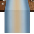 Blue Ombre Table Runner 120 Inches Long,Modern Yellow Gradient ...