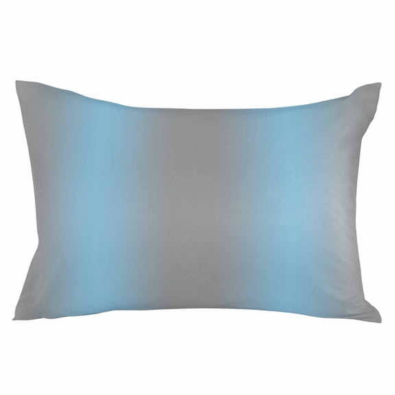Blue Ombre Throw Pillow Cover 20 x 30 Inch Decorative Pillow Cover Grey Modern Art Farmhouse Lumbar Pillowcase Seasonal Rectangle Cushion Case for Couch Sofa Bed Living Room
