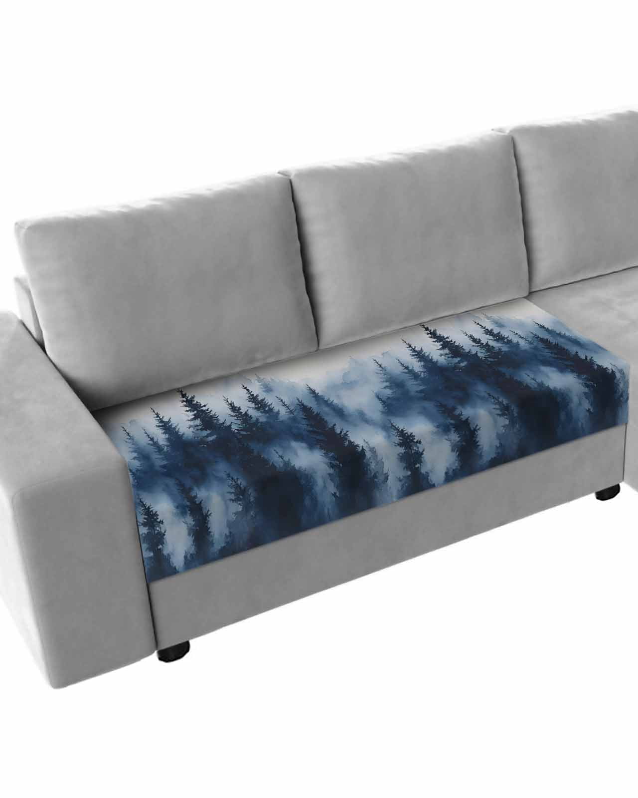 Blue Garden Quilted Sofa Cover NCU0LDH534