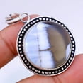 thumbnail image 1 of Blue Opal Gemstone Handmade Ethnic Antique Design Pendant Jewelry 2.1" SA 8610, 1 of 2