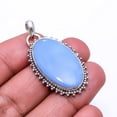 thumbnail image 1 of Blue Opal -Owyhee 925 Sterling Silver Pendant 1.56", Blue Blue Opal Pendant P_9307_381_25, 1 of 2