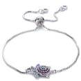 thumbnail image 1 of Blue Opal Sea Turtle Bracelet Sterling Silver Bracelets Fine Jewelry For Women Gifts New Version Adjustable Bracelet, 1 of 8