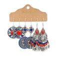 thumbnail image 1 of Blue Orange Boho Earring Set, 1 of 1