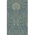 thumbnail image 1 of Blue Orange Bold Paisley Design Metallic Damask Wallpaper R8438, 1 of 5