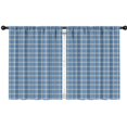 thumbnail image 1 of Blue Orange Checkerboard Blue Pattern Kids Curtains,Childrens Insulated Curtains Set Of 2,Bedroom Essentials,Teen Room Decor 42"X54", 1 of 5