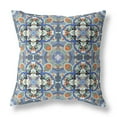 thumbnail image 1 of Blue Orange Cloverleaf Indoor Outdoor Throw Pillow, 1 of 4