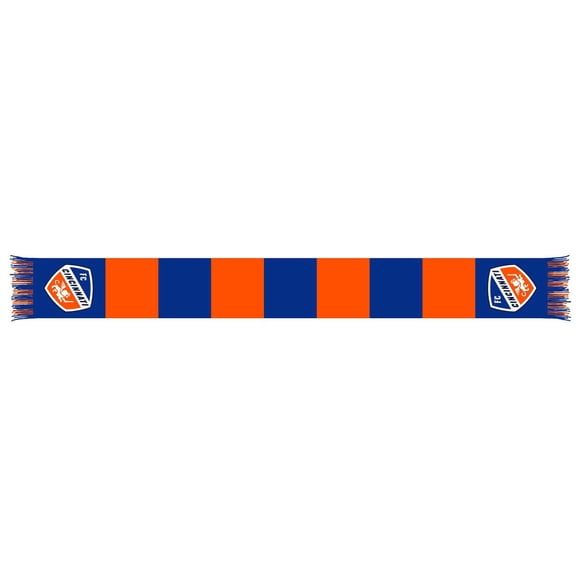 Blue/Orange FC Cincinnati Team Bar Knit Scarf