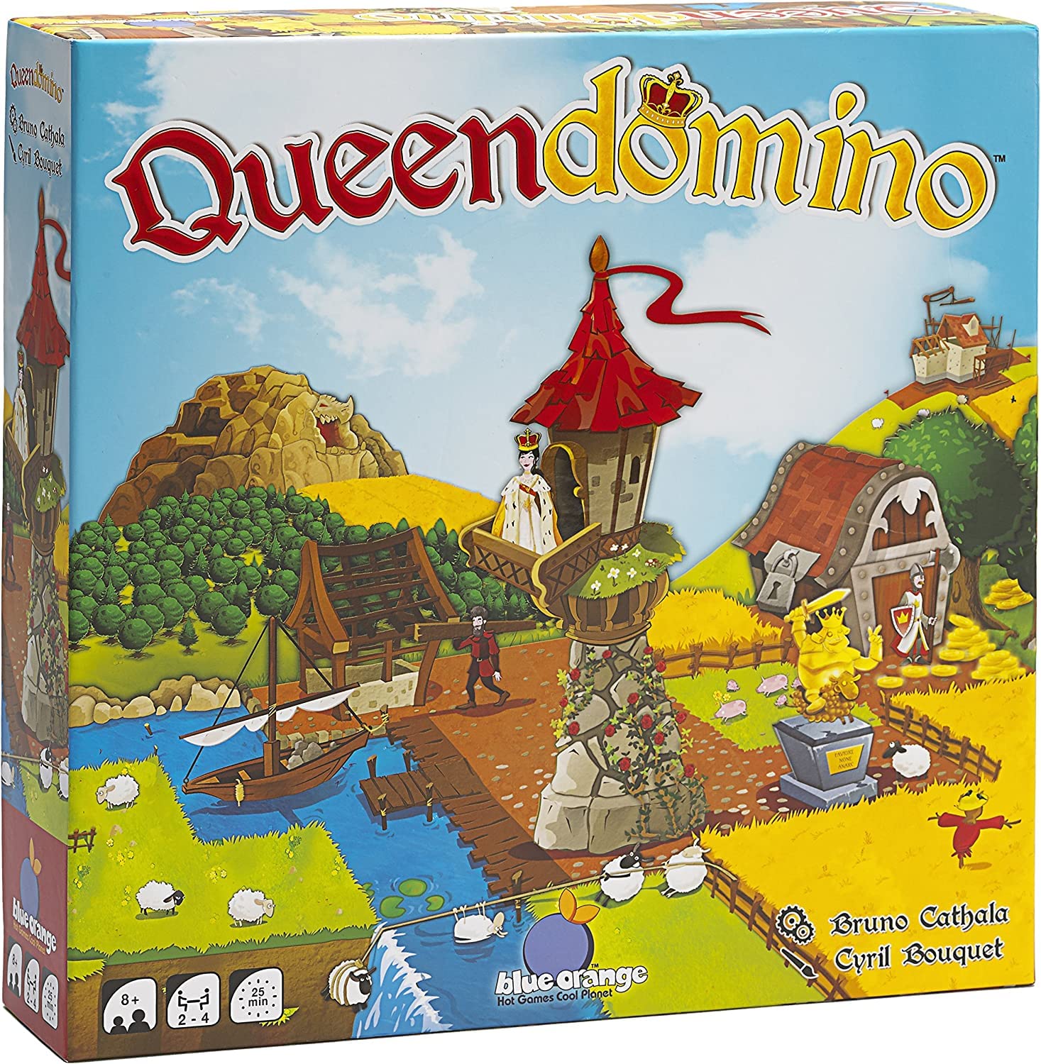 Blue Orange Games Queendomino Board Game - Family or Adult Strategy Board Game for 2 to 4 Players. Recommended for Ages 8 & Up C80