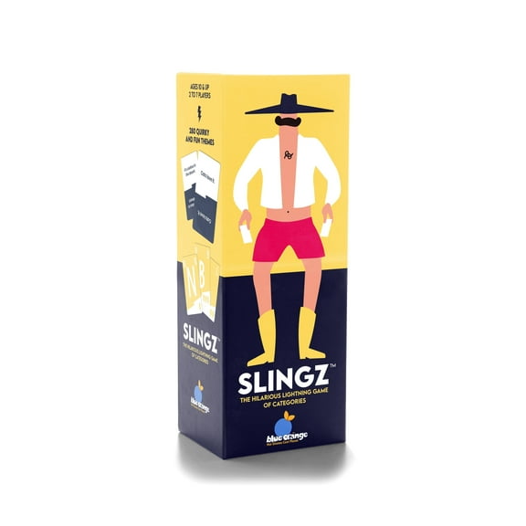 Blue Orange Games - Slingz - The hilarious lightning game of categories - Fast pace card Game, Ages 10 & Up - 2 to 7 players