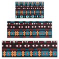 thumbnail image 1 of Blue and Orange Geometric Boho Pattern Kitchen Rugs Sets Of 3,Kitchen Runner Rugs Non Skid Washable,Decorative Kitchen Floor Mats for Kitchen,Sink,Laundry,17"x30"+ 17"x47" + 17"x59", 1 of 6