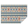thumbnail image 1 of Blue and Orange Geometric Boho Pattern Rectangle Tablecloth 60"x84",Waterproof Polyester Rectangle Table Cloth, Wipeable Spillproof Polyester Tablecloth for Dining, Camping, Indoor and Outdoor, 1 of 5
