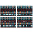 thumbnail image 1 of Blue and Orange Geometric Boho Pattern Summer Placemats Table Placemats Set Of 4-Linen Kitchen Washable Placemats Table Mats 11.8"x17.7"Non-Slip Heat Resistant, 1 of 6