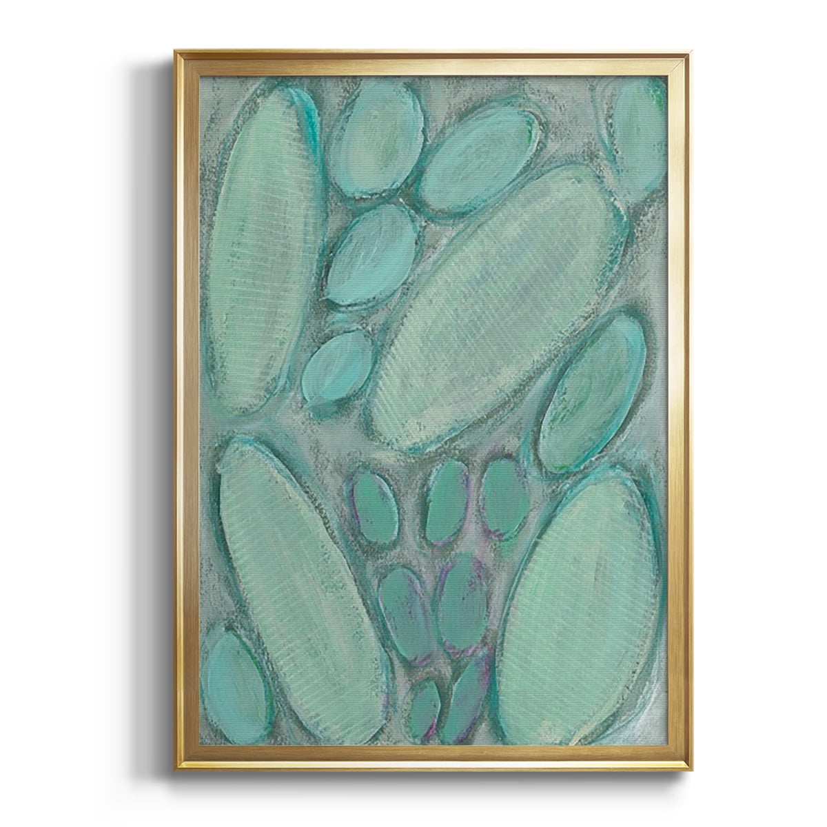 Blue Orbs I Premium Framed Print, in Gold, Black, or Silver - Ready to Hang