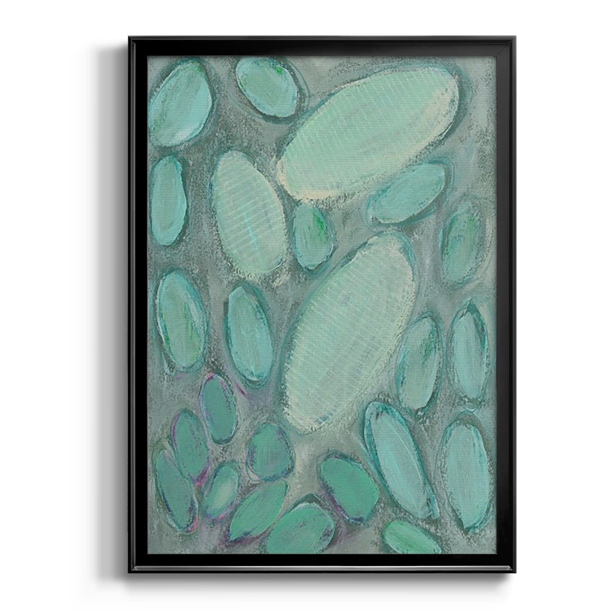 Blue Orbs II Premium Framed Print, in Gold, Black, or Silver - Ready to Hang