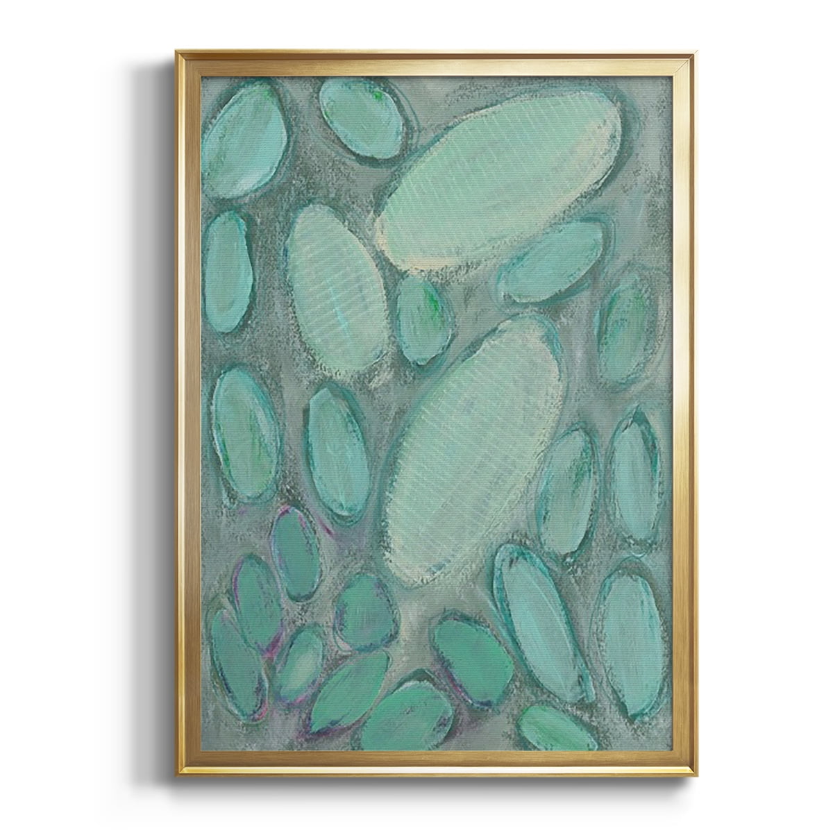 Blue Orbs II Premium Framed Print, in Gold, Black, or Silver - Ready to Hang