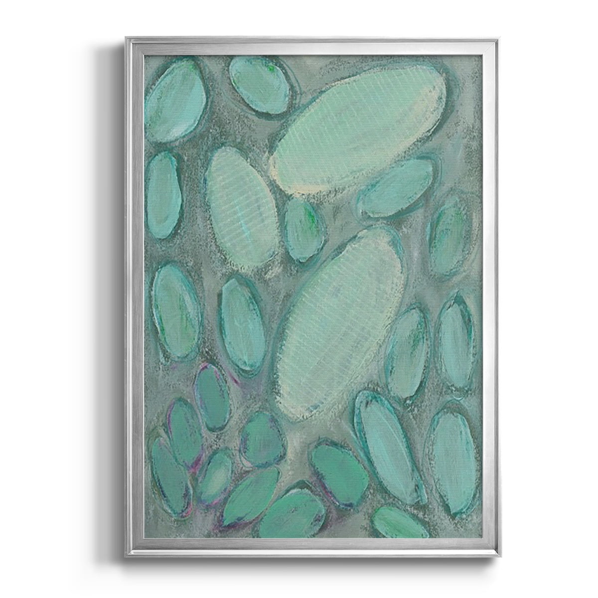 Blue Orbs II Premium Framed Print, in Gold, Black, or Silver - Ready to Hang