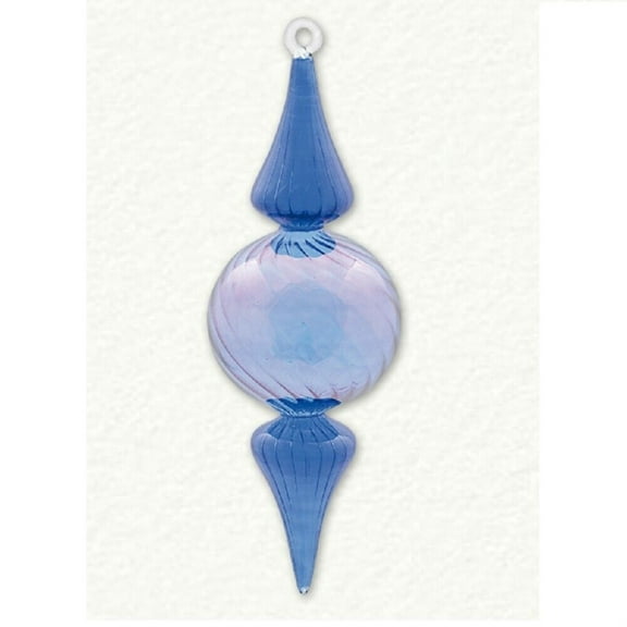 Blue Organic Luster Combo Egyptian Glass Christmas Tree Ornament Made in Egypt