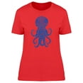 thumbnail image 1 of Blue Ornamental Octopus T-Shirt Women -Image by Shutterstock, Female Small, 1 of 2