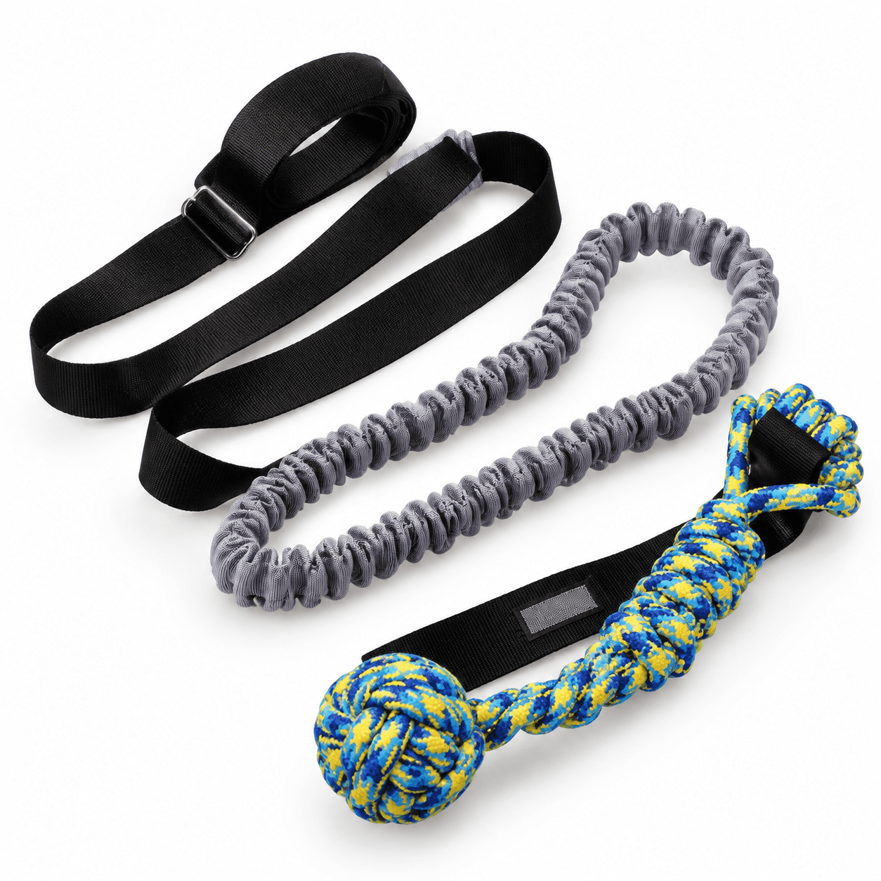 Blue Outdoor Bungee Tug Interactive Tree Hanging Dog for Small to Large ...