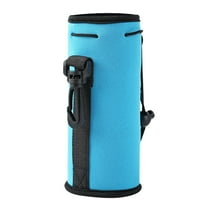 Blue Outdoor Sports Water Bottle Holder - Crossbody Shockproof Leakproof Cup Cover for Cycling Hiking and Fitness Activities