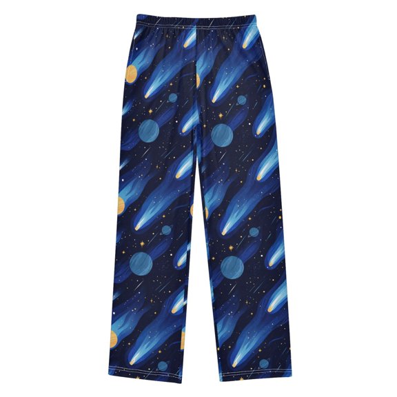 Blue Outer Space Pajama Pants Soft and Lightweight Elastic Waistband Pajama Pants