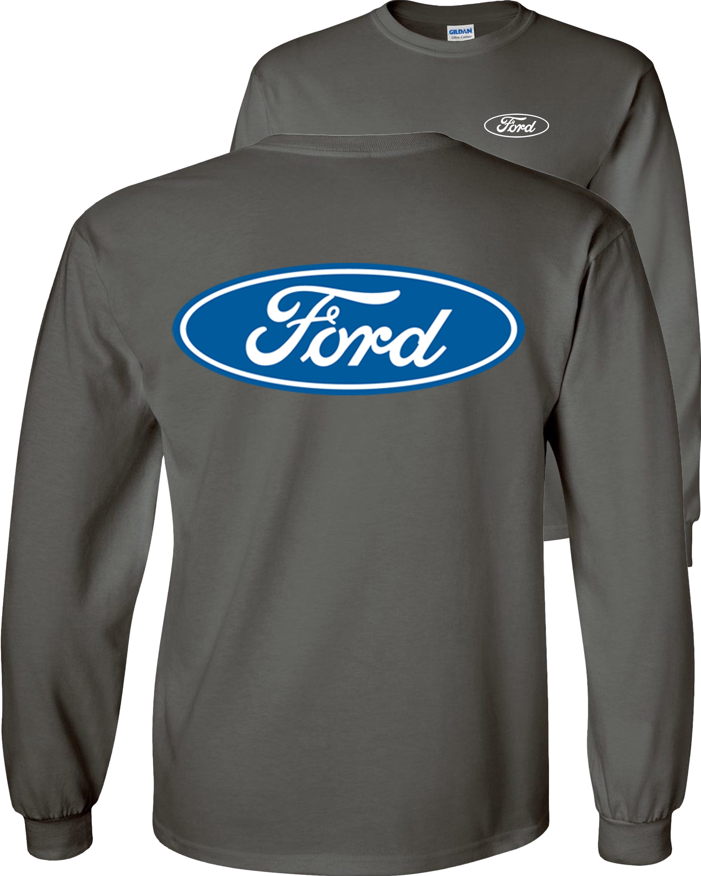 Blue Oval Logo Ford Long Sleeve Shirt Emblem GT ST Racing 