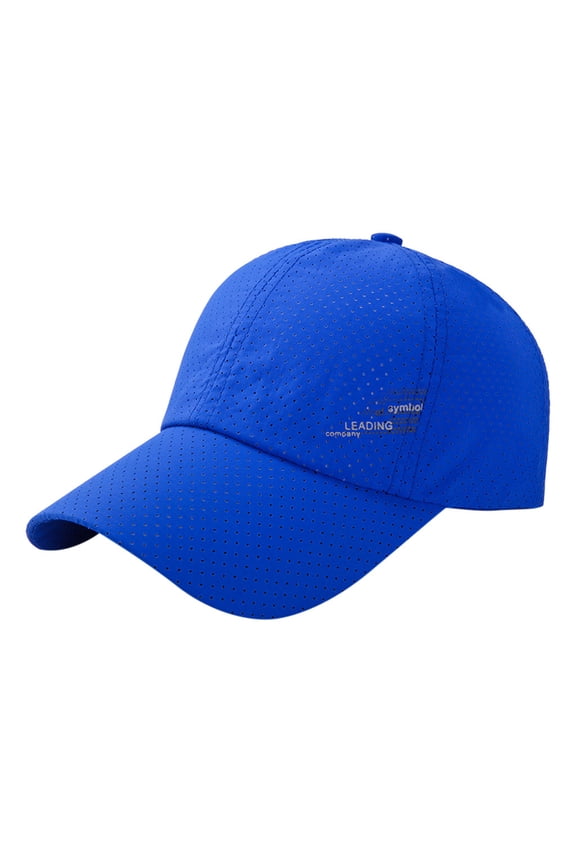 Blue Oversize Baseball Cap Caps for Women Polyester Retro Snapback Cap for Men and Women - Adjustable Snap Fit Panel, Curved Bill One Size