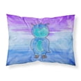 thumbnail image 1 of Blue Owl Watercolor Fabric Standard Pillowcase, 1 of 2