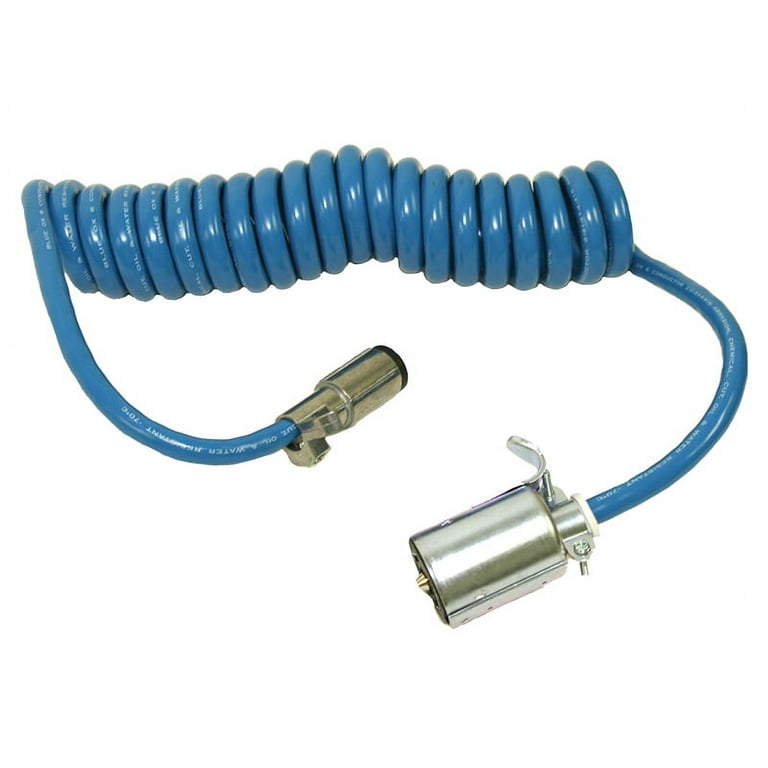 小物 H OPTICAL 06 h-06| BK-L.BLU Blue Ox BX88206 7 Way to 6 Way Coiled Electrical Cable
