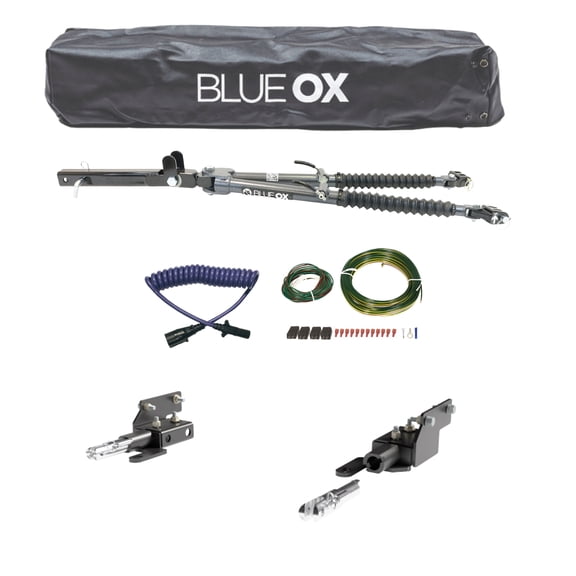Blue Ox Basic Avail Towing Kit with Hardwired Lighting for 2021-2026 F150 | Includes Baseplate/Towbar/Electrical Cable/Tow Bar Cover/Tail Light Wiring