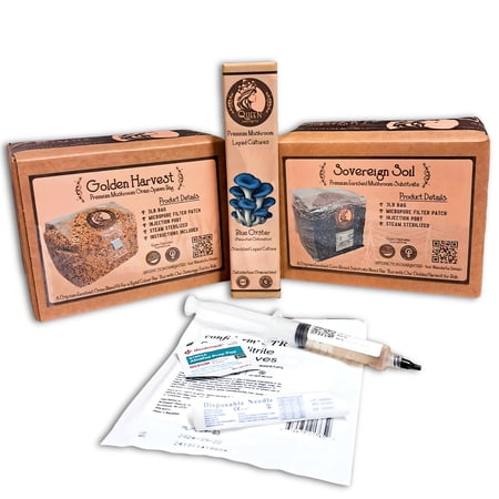 Blue Oyster Mushroom | 6LB All-In-One Mushroom Grow Kit