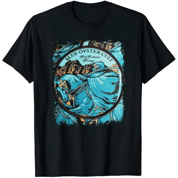 Blue Oyster Rock Mens Short Sleeve Crewneck T-Shirt 80s 90s Graphic Tees Shirts Top