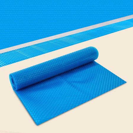 Blue PE Pool Cover Blanket Square Frame Swimming Pools Cover Heat Insulator Solar