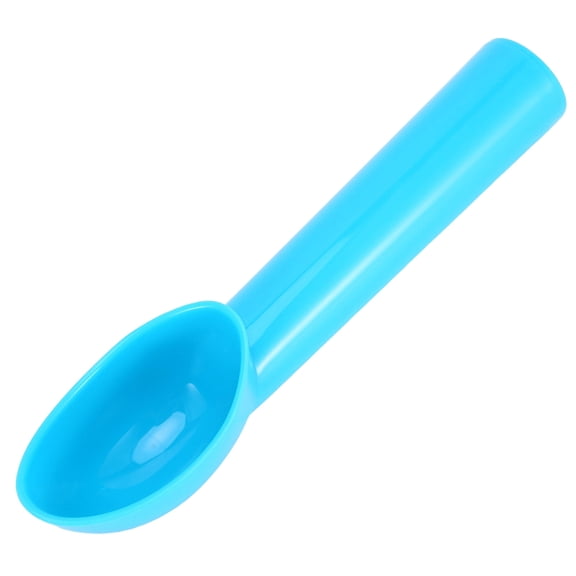 Blue PP Plastic Ice Cream Scoop Spoon, Ergonomic Freezer-Safe Digger for Sorbet, Melon, Meatballs & Biscuits - 7.1x1.6x1.2 Inch, Dishwasher Safe