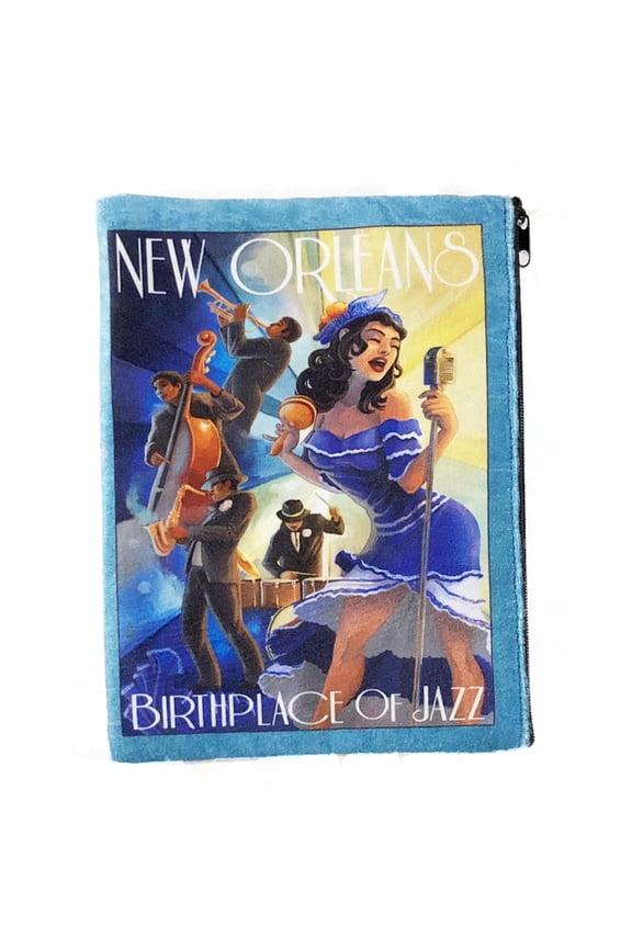 Blue Pacific Faux Suede Leather Unisex Wristlets