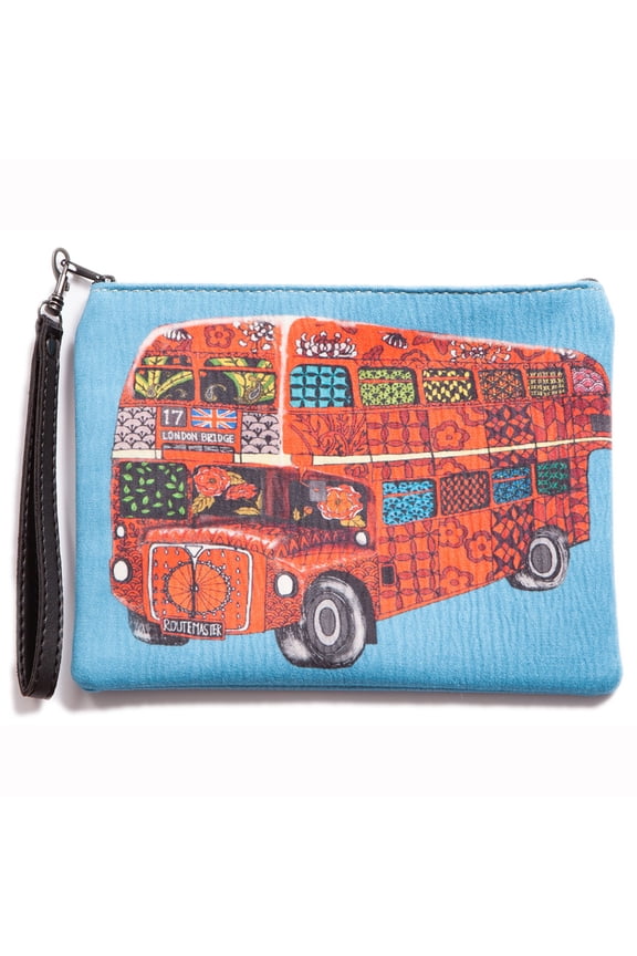 Blue Pacific Faux Suede Leather Unisex Wristlets