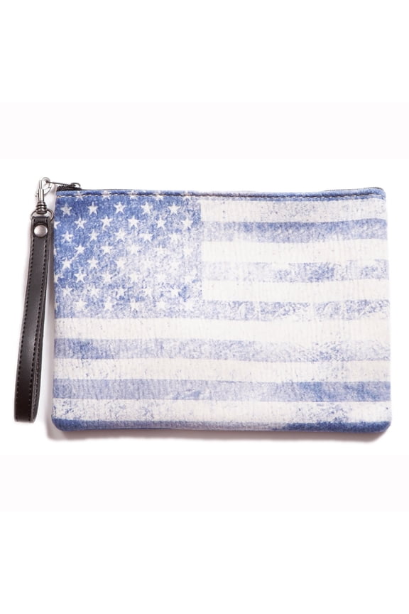 Blue Pacific Faux Suede Leather Unisex Wristlets