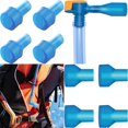 Blue Pack of 4 Big Bite Valve Replacement Mouthpieces for Hydration Water Bladders Keep