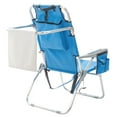 thumbnail image 1 of Blue Padded Beach Chair Heightened,Weight Capacity 220Lbs,Lightweight And Easy To Carry And Move, 1 of 9