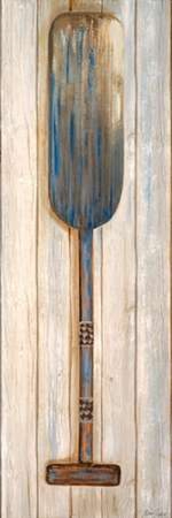 Blue Paddle Canvas Art - Gina Ritter (12 x 36)