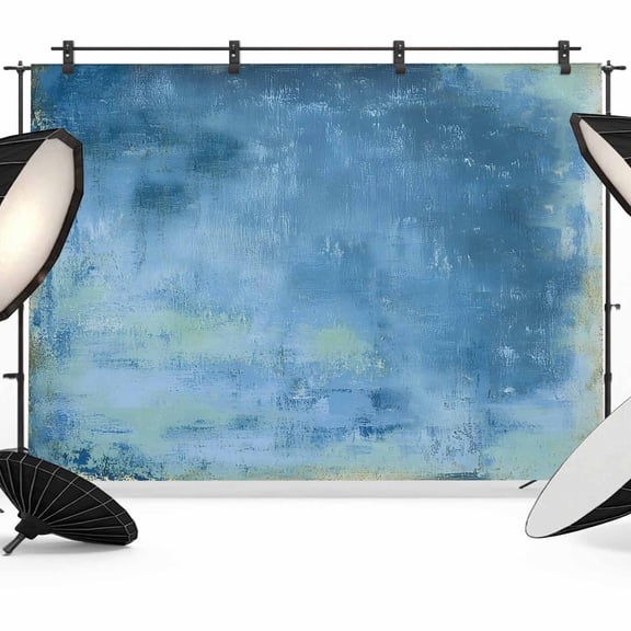 Blue Paint Photography Backdrop 7x5FT, Modern Abstract Retro Indigo Paint Photo Backdrops, Background for Photography Studio Photo Studio Background, Back Drop for Photoshoot