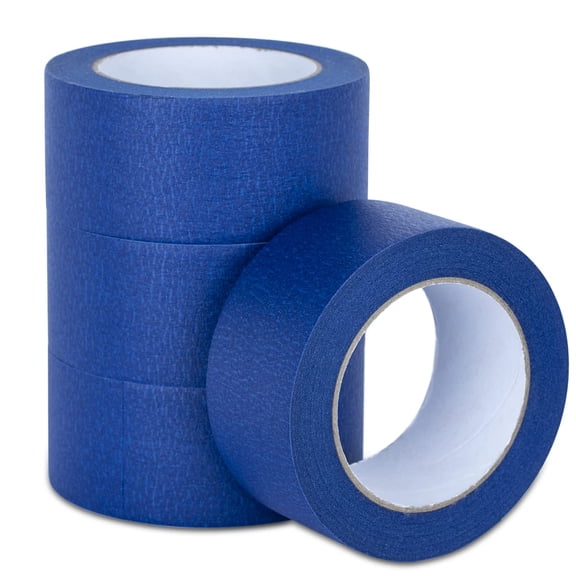 Blue Painters Tape, 2 Inch Masking Tape Bulk for Multi-Surface, Produce Sharp Lines, Residue-Free 196 Yards Total Set of 4 Rolls