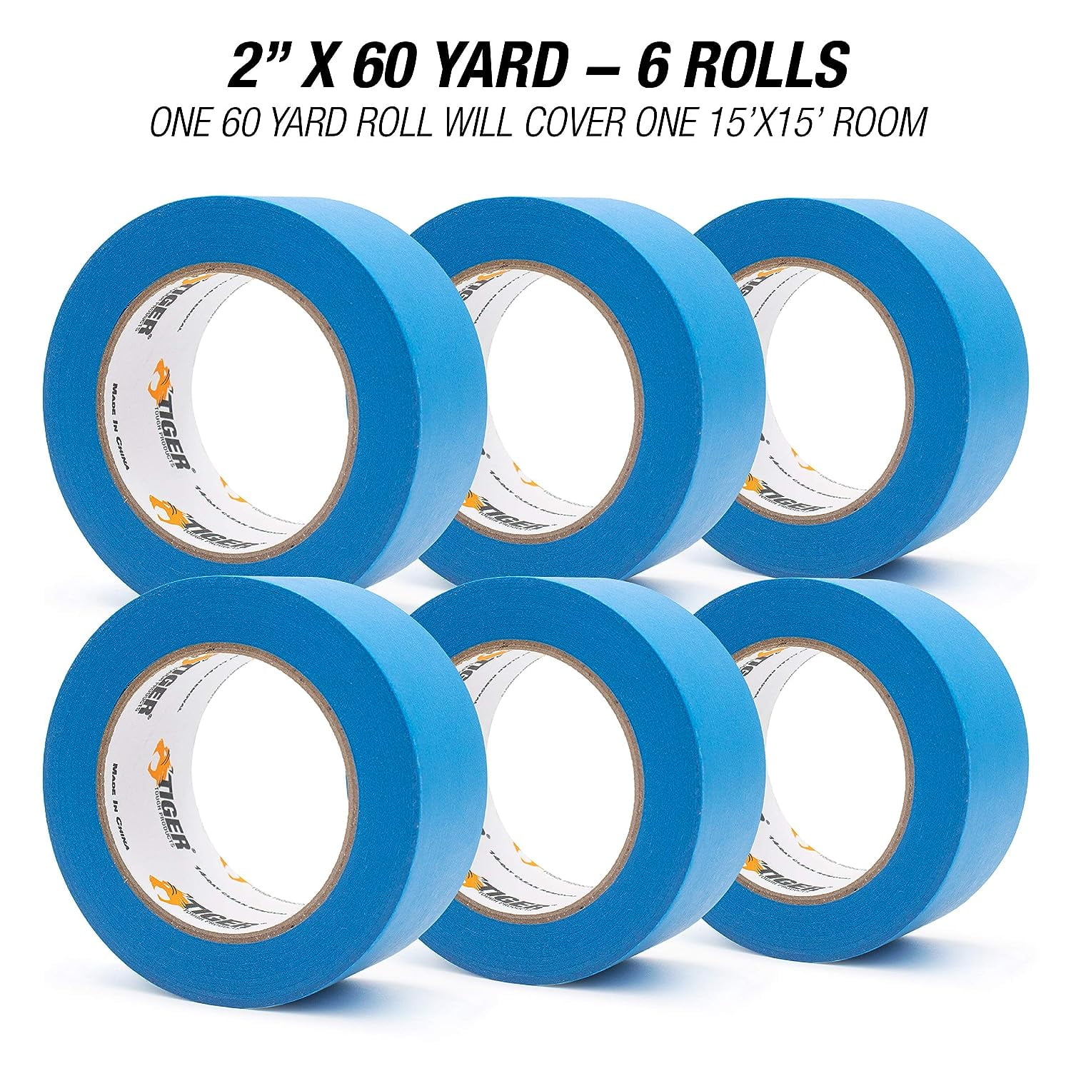 Blue Painters Tape 2 Inch x 60 Yards Masking Tape Designed for Sharp