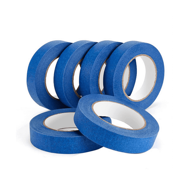 Blue Painters Tape 6 Packx1 Inchx55 Yards, Crepe Paper Masking Tape