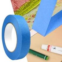 Blue Painters Tape, Masking Tapes, Premium Painter Tape, Adhesive Paint Tape for Wall Painting, DIY Artist Craft Arts, Decoration, Drafting, No Residue, Easy Removal, 1 Pcs, 0.98 In x 54.61 Yard