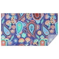 thumbnail image 1 of Blue Paisley and Floral Pattern Rectangle Tablecloth 60"x102",Waterproof Polyester Rectangle Table Cloth, Wipeable Spillproof Polyester Tablecloth for Dining, Camping, Indoor and Outdoor, 1 of 6