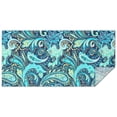 thumbnail image 1 of Blue Paisley and Floral Pattern Rectangle Tablecloth 60"x120",Waterproof Polyester Rectangle Table Cloth, Wipeable Spillproof Polyester Tablecloth for Dining, Camping, Indoor and Outdoor, 1 of 6
